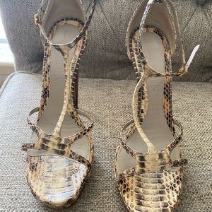 Alexander McQueen snake skin Sandals